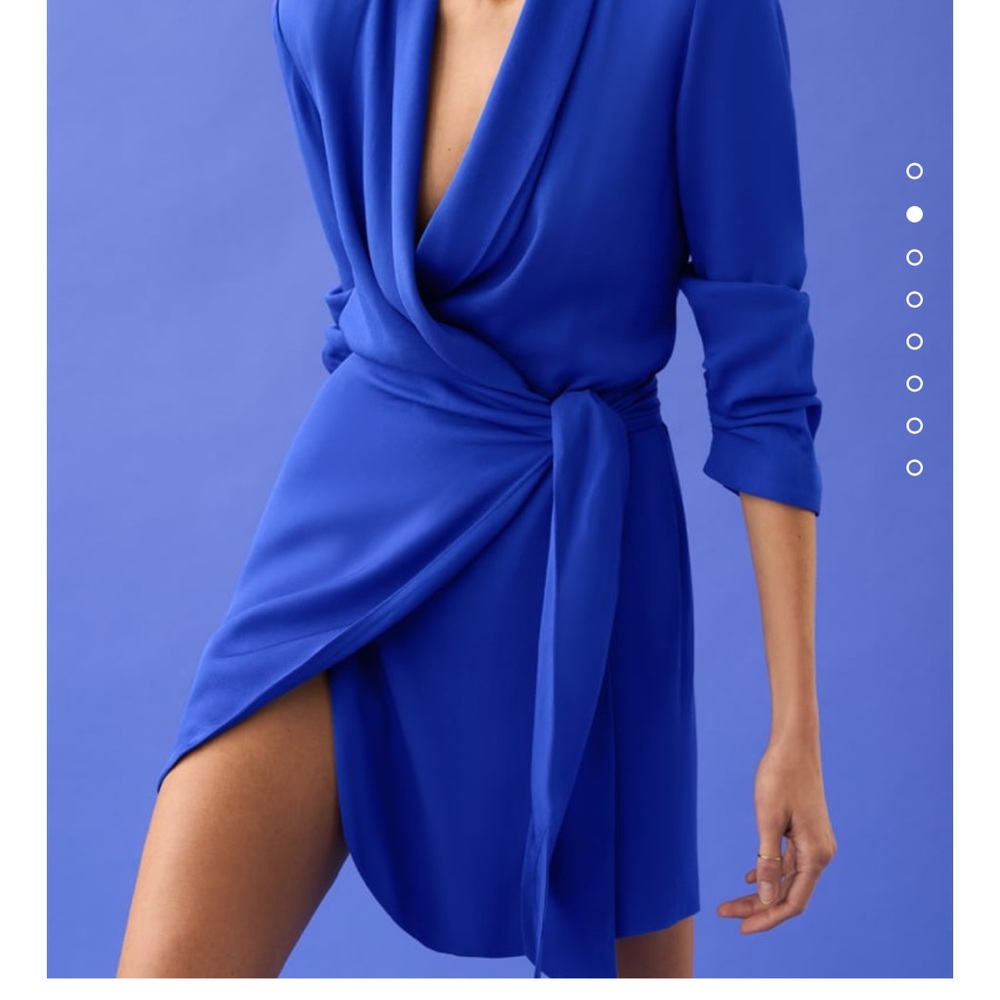 ZARA BLOGGERS FAV WRAP FRONT BLAZER DRESS - Picture 2 of 12